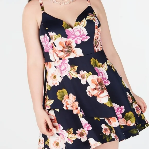 SPEECHLESS Floral Party Dress (Curvy) - Picture 3 of 7